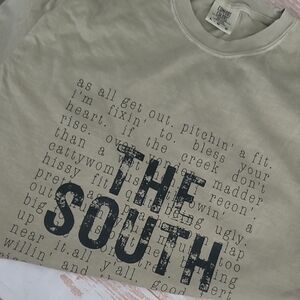 The South‎ .. Graphic Tee Pressed by Me .. Comfort Colors ,, Large Unisex